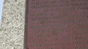 Name of Annie Roberts, WRAF, on Holyhead War Memorial