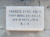 Memorial plaque in Malta Died in Military Hospital, Malta