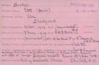Red Cross record card Red Cross card for Etta Booker, heavily annotated.