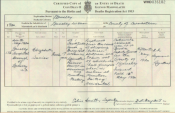 Elizabeth Davies Death Certificate Death certificate for Elizabeth Davies